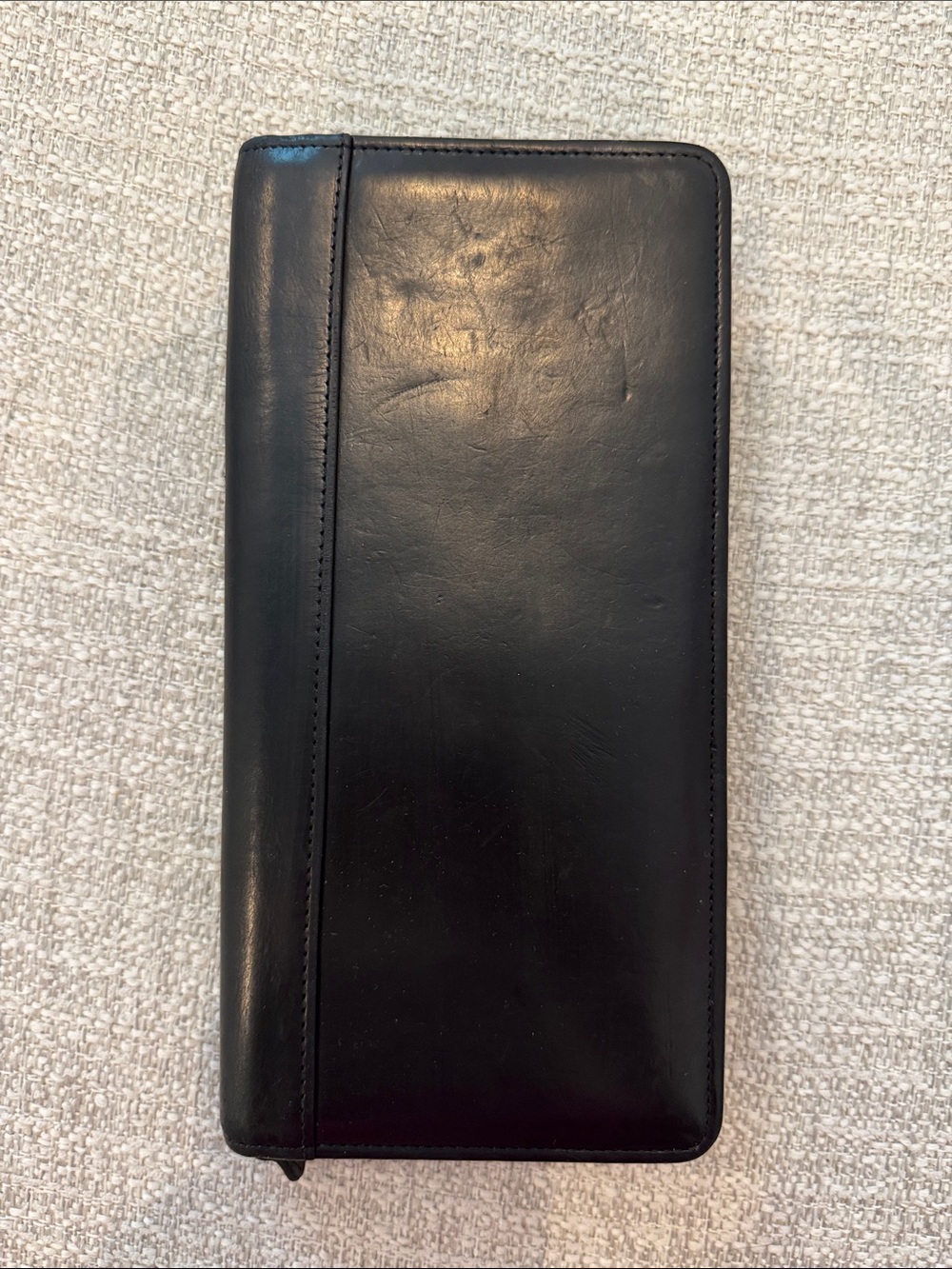 COACH Vintage 90’s Black Leather Men's Travel passport Wallet